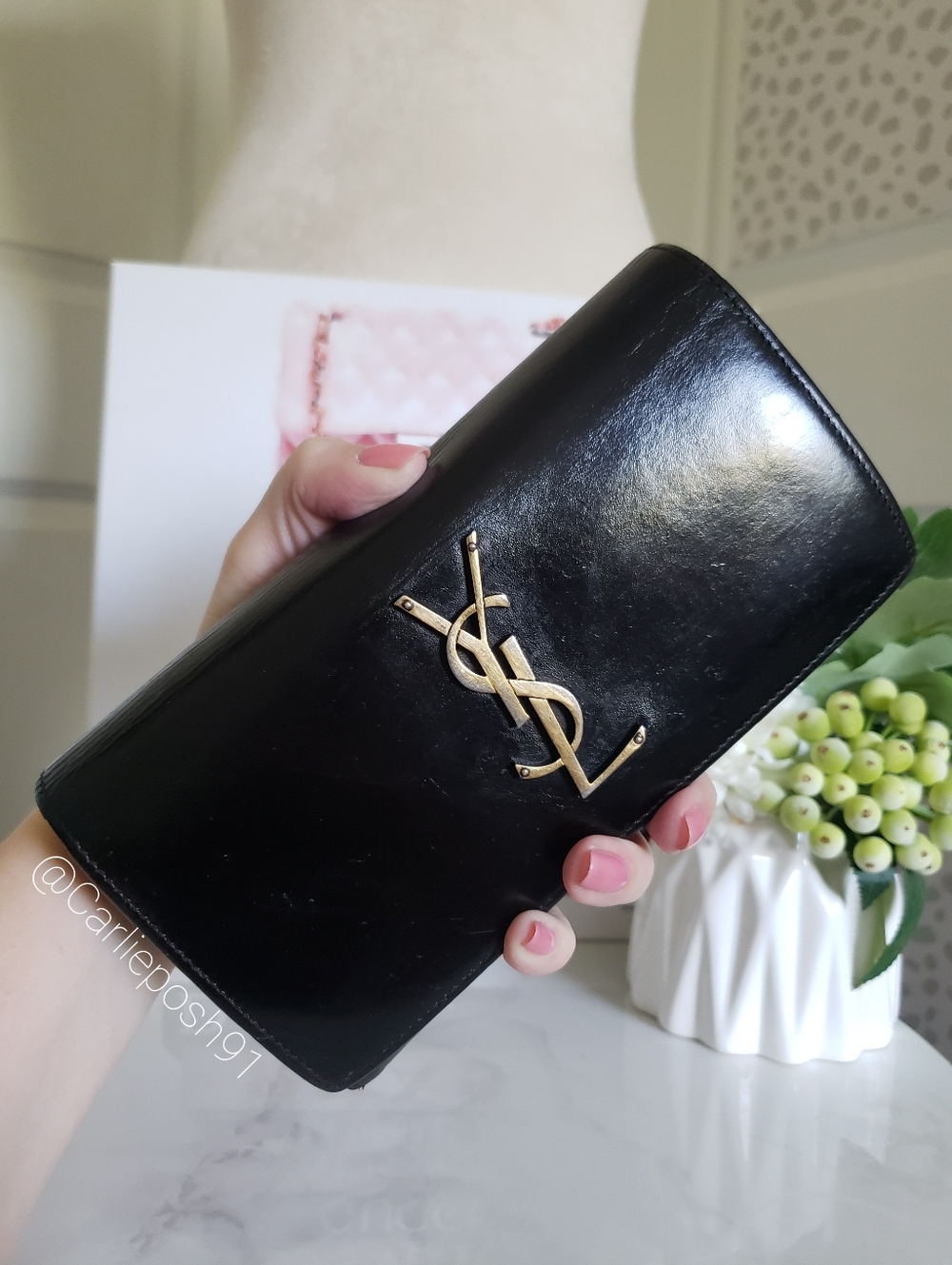 Authentic Pre-owned Yves Saint Laurent Flap Wallet
